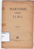 Marxisme Sebagai Ilmu