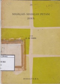 Masalah-masalah Petani Jawa