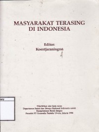 Masyarakat Terasing Di Indonesia