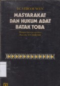 Masyarakat dan Hukum Adat Batak Toba
