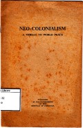Neo-colonialisme: a threat to world peace