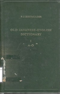 Old Javanese-English Dictionary Part I A-O