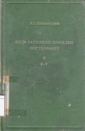 Old Javanese-English Dictionary II P-Y