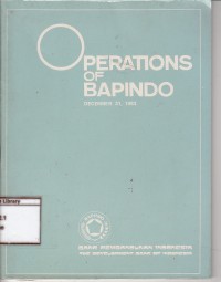 Operations of bapindo: december 31, 1983