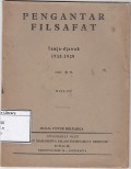 Pengantar Filsafat : Tanja-Djawab 1958-1959