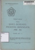 Peraturan tentang Baris-Berbaris Angkatan Bersendjata (PBB-AB) Djukab 602-5