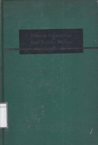 Private Enterprise and Public Policy