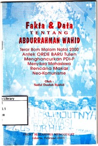 Fakta & data tentang abdurrahman wahid