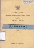 Rancangan Rencana Pembangunan Lima Tahun Kelima 1989/90 - 1993/94