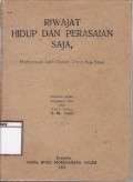 Riwajat hidup dan perasaian saja: Moehammad saleh datoek orang kaja besar