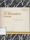 Wawacan Kaleugitan Caroge