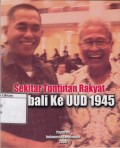 Sekitar Tuntutan Rakyat Kembali ke UU 1945