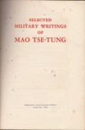 Selected Military Writing of Mao Tse-Tung