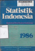 Statistik Indonesia = Statistical Year Book of Indonesia 1986
