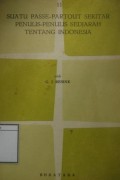 Suatu Passe-Partout Sekitar Penulis-penulis Sedjarah tentang Indonesia
