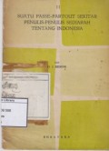 Suatu Passe-Partout Sekitar Penulis-Penulis Sedjarah tentang Indonesia