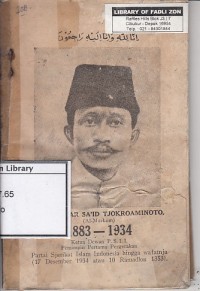 Tafsir: program-asas dan program-tandhim partai sjarikat islam Indonesia