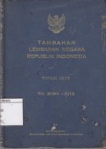 Tambahan Lembaran Negara Republik Indonesia Tahun 1977 No.3094-3113