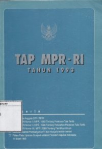 TAP MPR - RI Tahun 1993