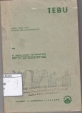 Tebu : untuk SPMA dan sekolah-sekolah sederadjat