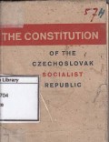 The Constitution Of The Czechoslovak Socialist Republic