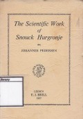 The Scientific Work of Snouck Hurgronje