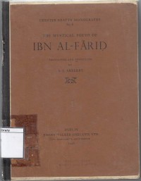 The mystical poems of Ibn al-Farid