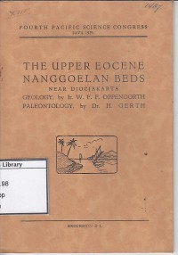 The upper eocene nanggoelan beds