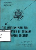 The western plan for reunification of germany and european security