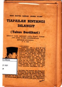 Tjapailah bintang-bintang dilangit (tahun berdikari)