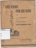 Tjara menanam pohon  buah-buahan