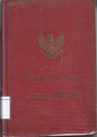 Trade Directory Of Indonesia 1954-55