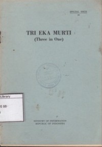 Tri Eka Murti (Three in One)
