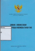 Undang-Undang Dasar Negara Republik Indonesia tahun 1945