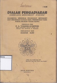 Djalan pengadjaran (leergang) menoeroet 