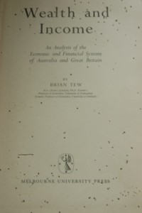 Wealth and Income: An Analysis of the Economic and Financial Systems of Australia and Great Britain