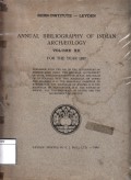 Annual Bibliography of Indian Archaeology