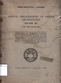 Annual Bibliography of Indian Archaeology