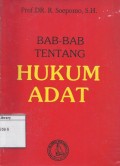 Bab-Bab Tentang Hukum Adat