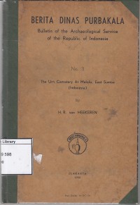 Berita Dinas Purbakala: Bulletin of The Archaeological Service of The Republic of Indonesia