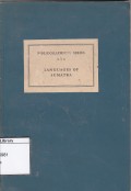 Bibliographical series 1: languages of sumatra