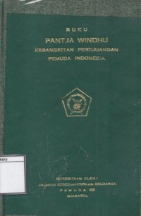 Buku Pantja Windhu Kebangkitan Perdjuangan Pemuda indonesia