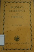Burma's Currency and Credit