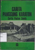 Carita Panggung Karaton : Carita Pantun Sunda