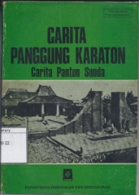 Carita Panggung Karaton : Carita Pantun Sunda