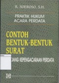 Praktik Hukum Acara Perdata: Contoh Bentuk-bentuk Surat, dibidang Kepengacaraan Perdata