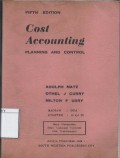 Cost Accounting: Planning and Control