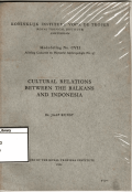 Cultural Relations Between The Balkans and Indonesia