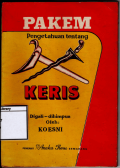 Pakem: Pengetahuan Tentang Keris