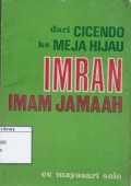 Imran Jamaan: Dari Cicendo ke Meja Hijau